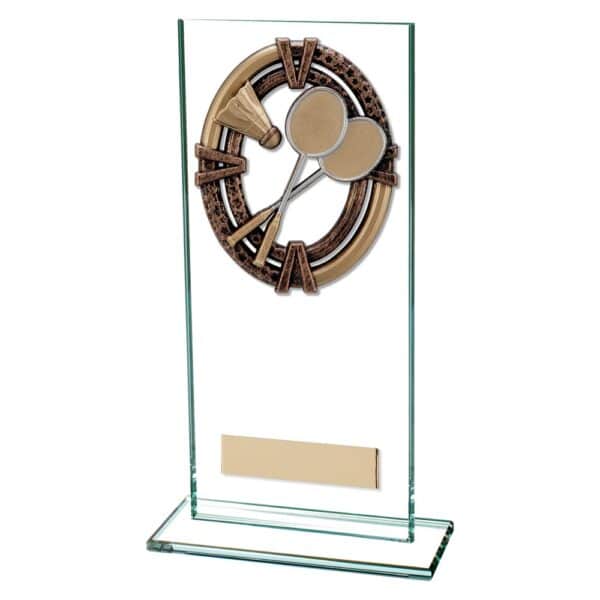 Maverick Legacy Badminton Jade Glass Award Trophy HQ
