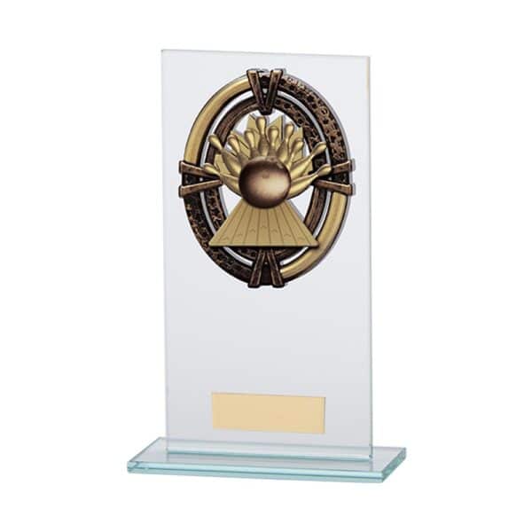 Maverick Legacy Ten Pin Jade Glass Award Trophy HQ