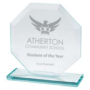 Oblivion Jade Glass Award Trophy HQ