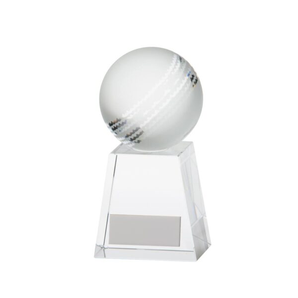 Voyager Cricket Crystal Award Trophy HQ