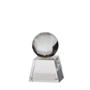 Voyager Globe Crystal Award Voyager Globe Crystal Award Trophy HQ