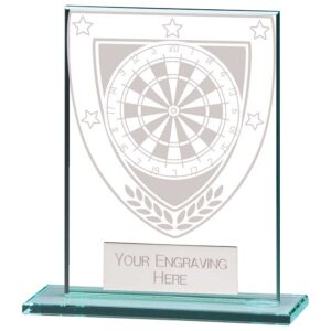 Millennium Darts Jade Glass Award Millennium Darts Jade Glass Award Trophy HQ