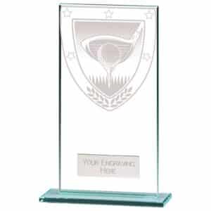 Millennium Golf Jade Glass Award Trophy HQ