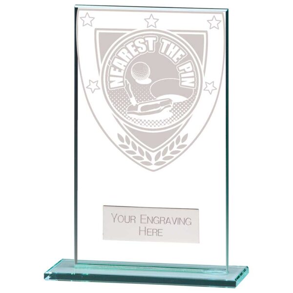 Millennium Nearest the Pin Jade Glass Award Trophy HQ