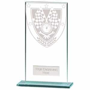 Millennium Motorsport Jade Glass Award Trophy HQ