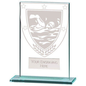 Millennium Swimming Jade Glass Award Millennium Swimming Jade Glass Award Trophy HQ