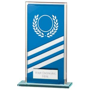 Talisman Multi Award Mirror Glass Award Blue Trophy HQ