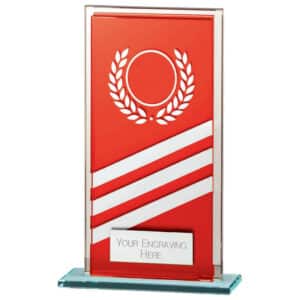Talisman Multisport Mirror Glass Award Red Trophy HQ