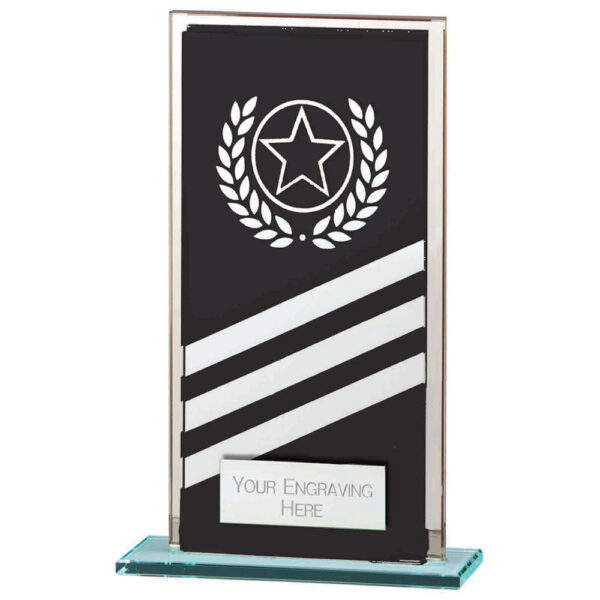 Talisman Multisport Mirror Glass Award Black Trophy HQ