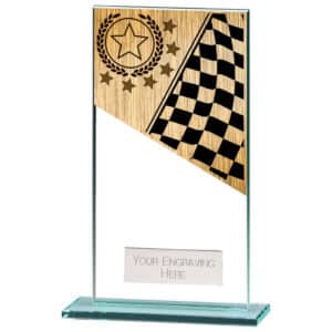 Mustang Motorsports Jade Glass Award Trophy HQ