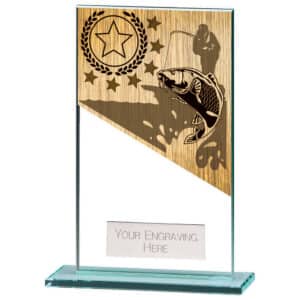 Mustang Fishing Jade Glass Award Trophy HQ