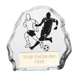 Mystique Football Male Glass Award Trophy HQ