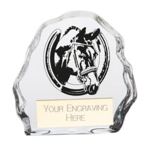 Mystique Equestrian Glass Award Trophy HQ