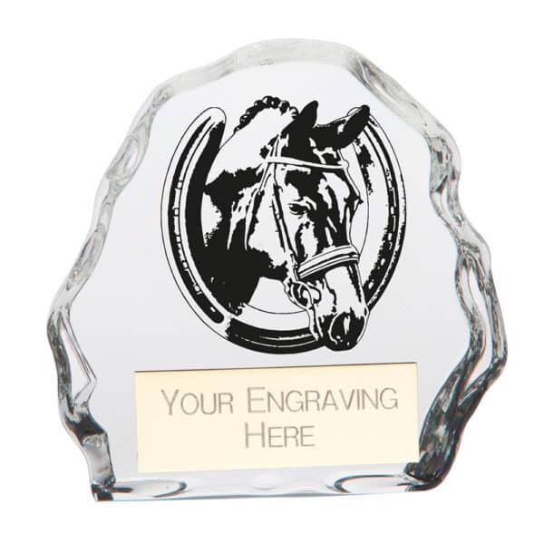 Mystique Equestrian Glass Award Trophy HQ