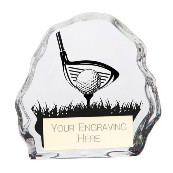 Mystique Golf Glass Award Trophy HQ