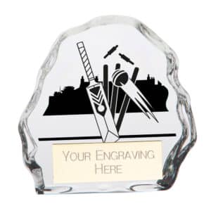 Mystique Cricket Glass Award Trophy HQ