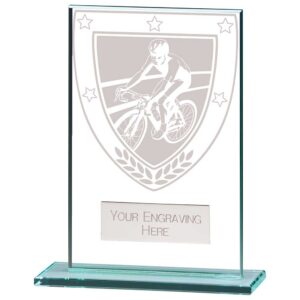 Millennium Cycling Jade Glass Award Millennium Cycling Jade Glass Award Trophy HQ