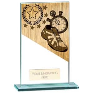 Mustang Running Jade Glass Award Trophy HQ