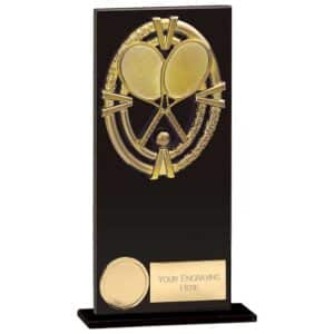 Maverick Fusion Tennis Black Glass Award Trophy HQ