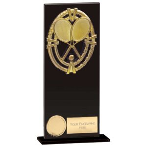 Maverick Fusion Tennis Black Glass Award Maverick Fusion Tennis Black Glass Award Trophy HQ