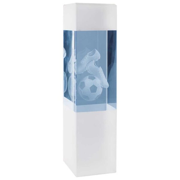 Arctic Blast Football Crystal Award Trophy HQ