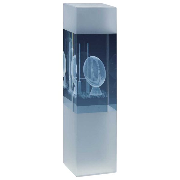 Arctic Blast Rugby Crystal Award Trophy HQ