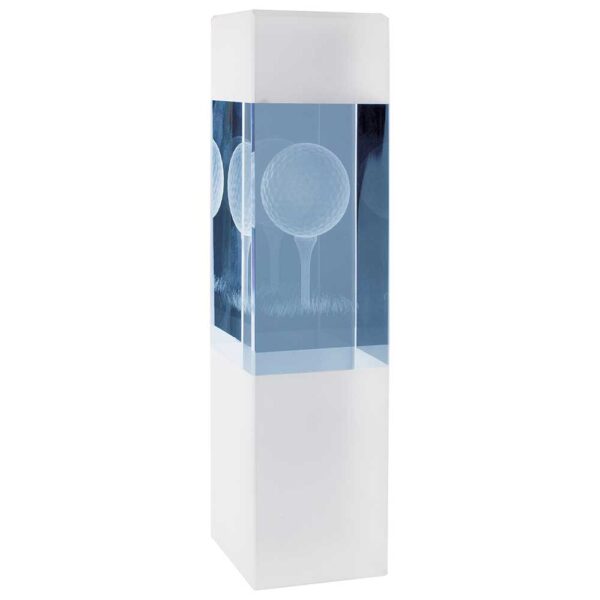 Arctic Blast Golf Crystal Award Trophy HQ