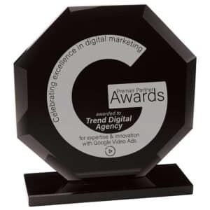Octave Glass Award Trophy HQ