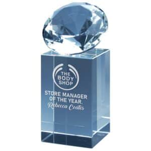 Diamond Tower Glass Award Trophy HQ