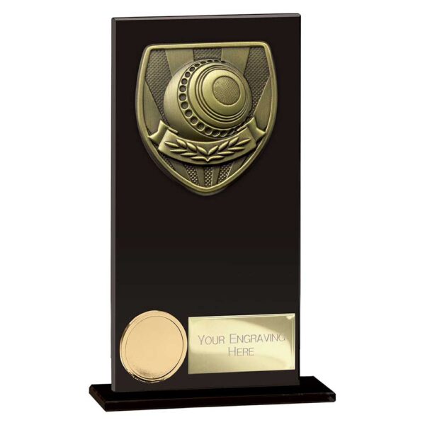 Cobra Lawn Bowls Glass Award Trophy HQ