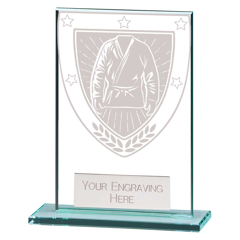 Millennium Martial Arts Jade Glass Award Trophy HQ Millennium Martial Arts Jade Glass Award Trophy HQ