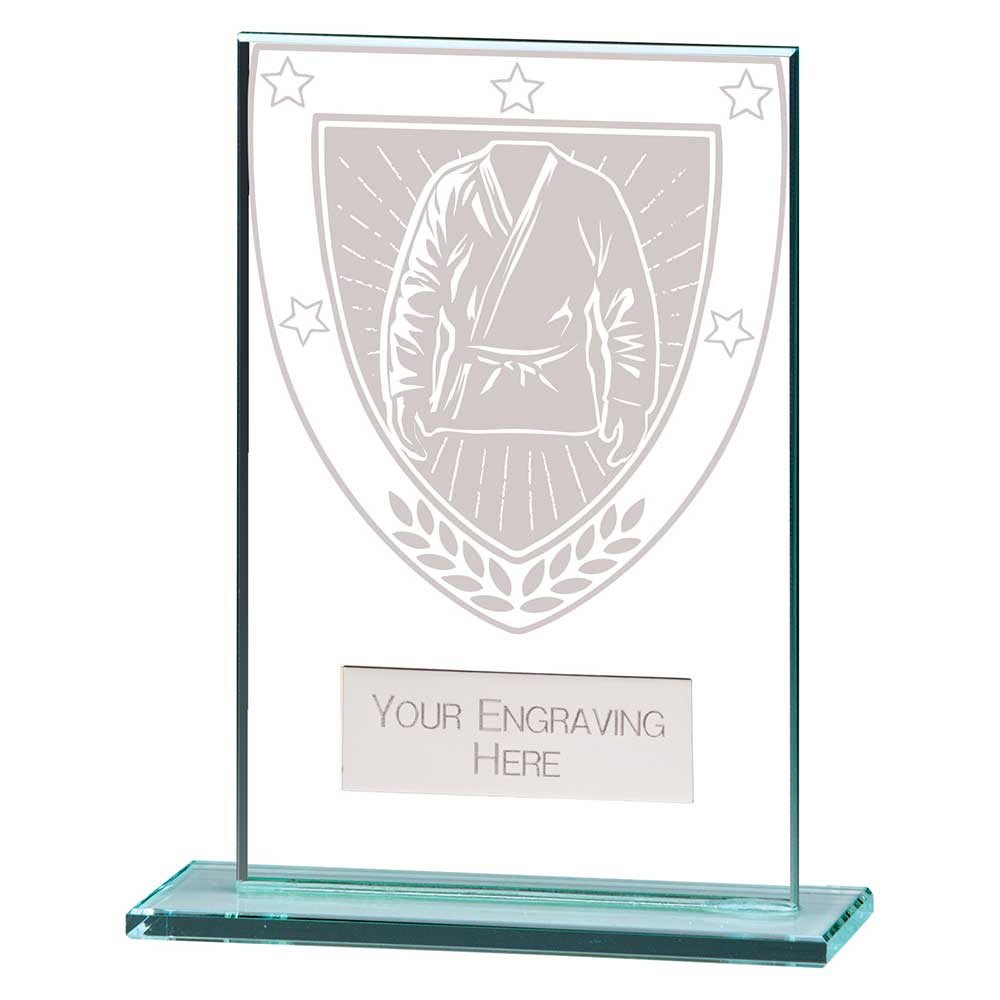 Millennium Martial Arts Jade Glass Award Trophy HQ Millennium Martial Arts Jade Glass Award Trophy HQ