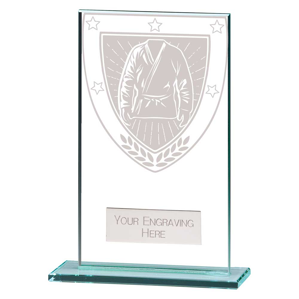 Millennium Martial Arts Jade Glass Award Trophy HQ Millennium Martial Arts Jade Glass Award Trophy HQ