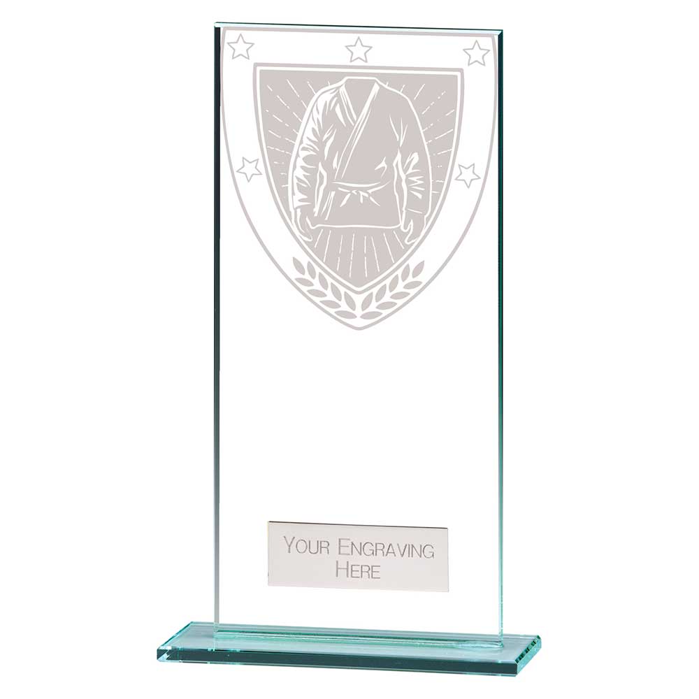 Millennium Martial Arts Jade Glass Award Trophy HQ Millennium Martial Arts Jade Glass Award Trophy HQ