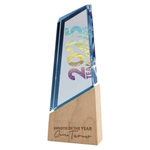 Mountain Peak Glass Award Trophy HQ