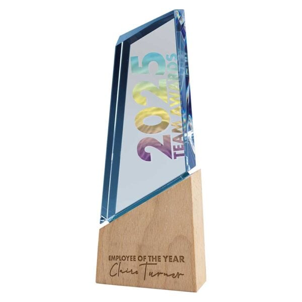 Mountain Peak Glass Award Trophy HQ