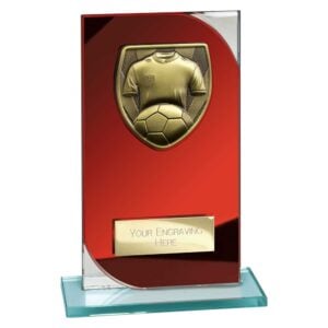 Seismic Cobra Football Red and Silver Trophy HQ