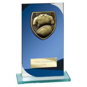Seismic Cobra Rugby Blue and Silver Trophy HQ