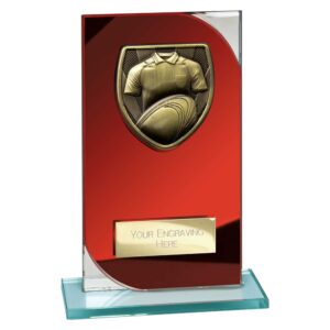 Seismic Cobra Rugby Red and Silver Trophy HQ