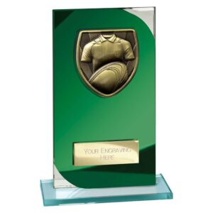 Seismic Cobra Rugby Green and Silver Trophy HQ