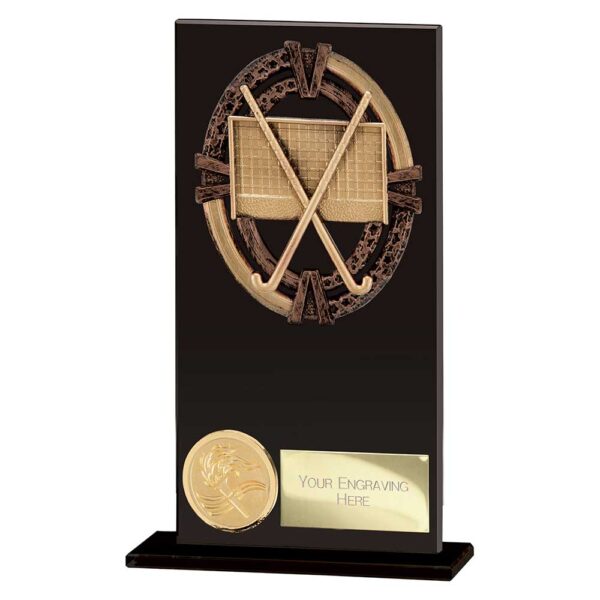 Maverick Hero Field Hockey Glass Award Trophy HQ