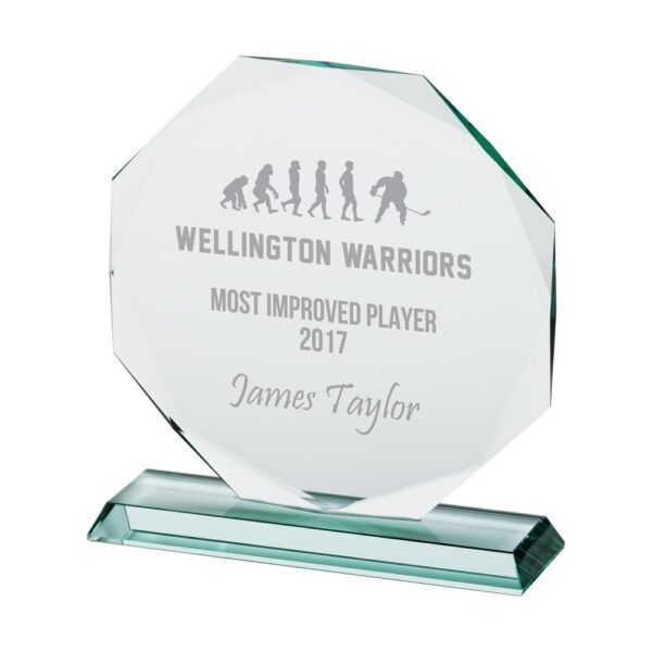 Jade Recognition Glass Award Trophy HQ