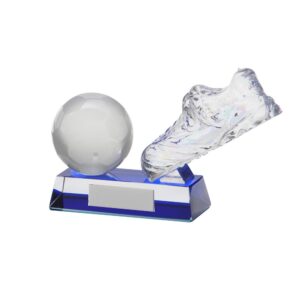 Legacy Football Boot and Ball Crystal Trophy HQ