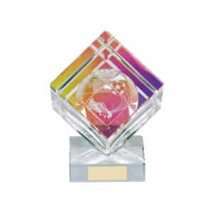 Victorious Football Crystal Cube Trophy Trophy HQ