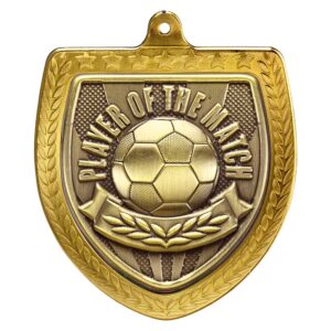 Cobra Football Player of the Match Shield Medal Trophy HQ