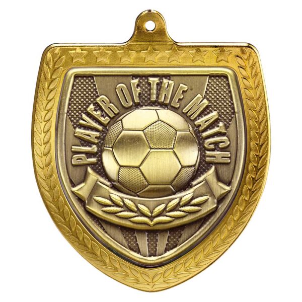 Cobra Football Player of the Match Shield Medal Trophy HQ