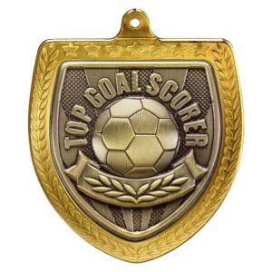 Cobra Football Top Goal Scorer Shield Medal Trophy HQ