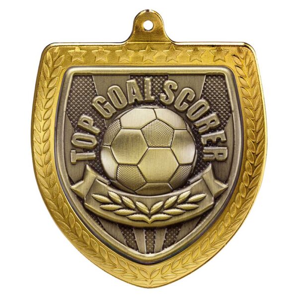 Cobra Football Top Goal Scorer Shield Medal Trophy HQ