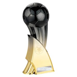 The Firestorm Football Trophy Black and Gold Trophy HQ