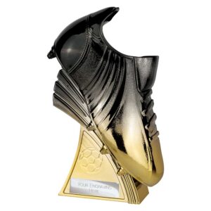Power Boot Football Trophy Black and Gold Power Boot Football Trophy Black and Gold Trophy HQ 2